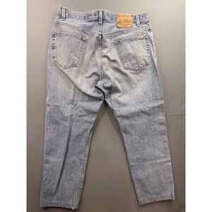 Levi Strauss Signature Regular Fit Jeans Mens Light Wash Blue Denim 36x32